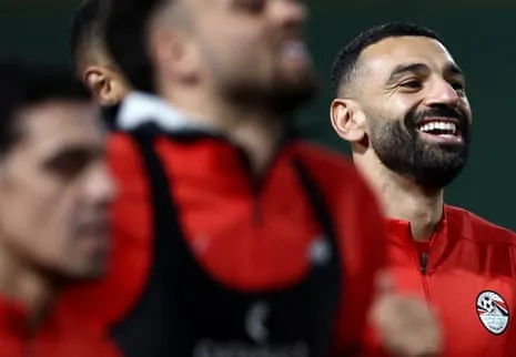 Mohamed Salah training Mohamed Salah attends a training session in Taghzout, Morocco