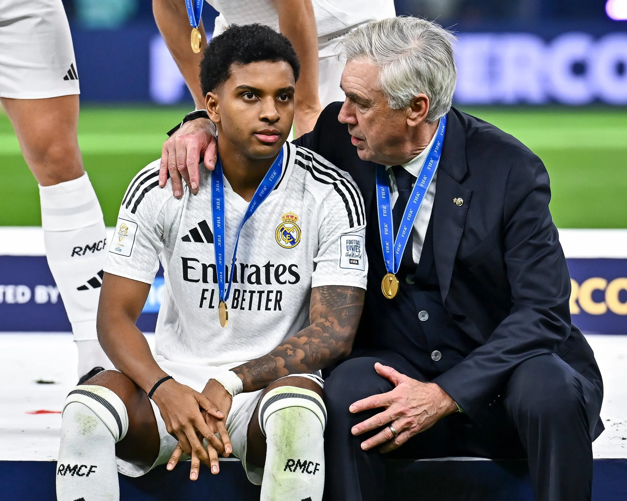 Carlo Ancelotti offers Rodrygo some friendly advice