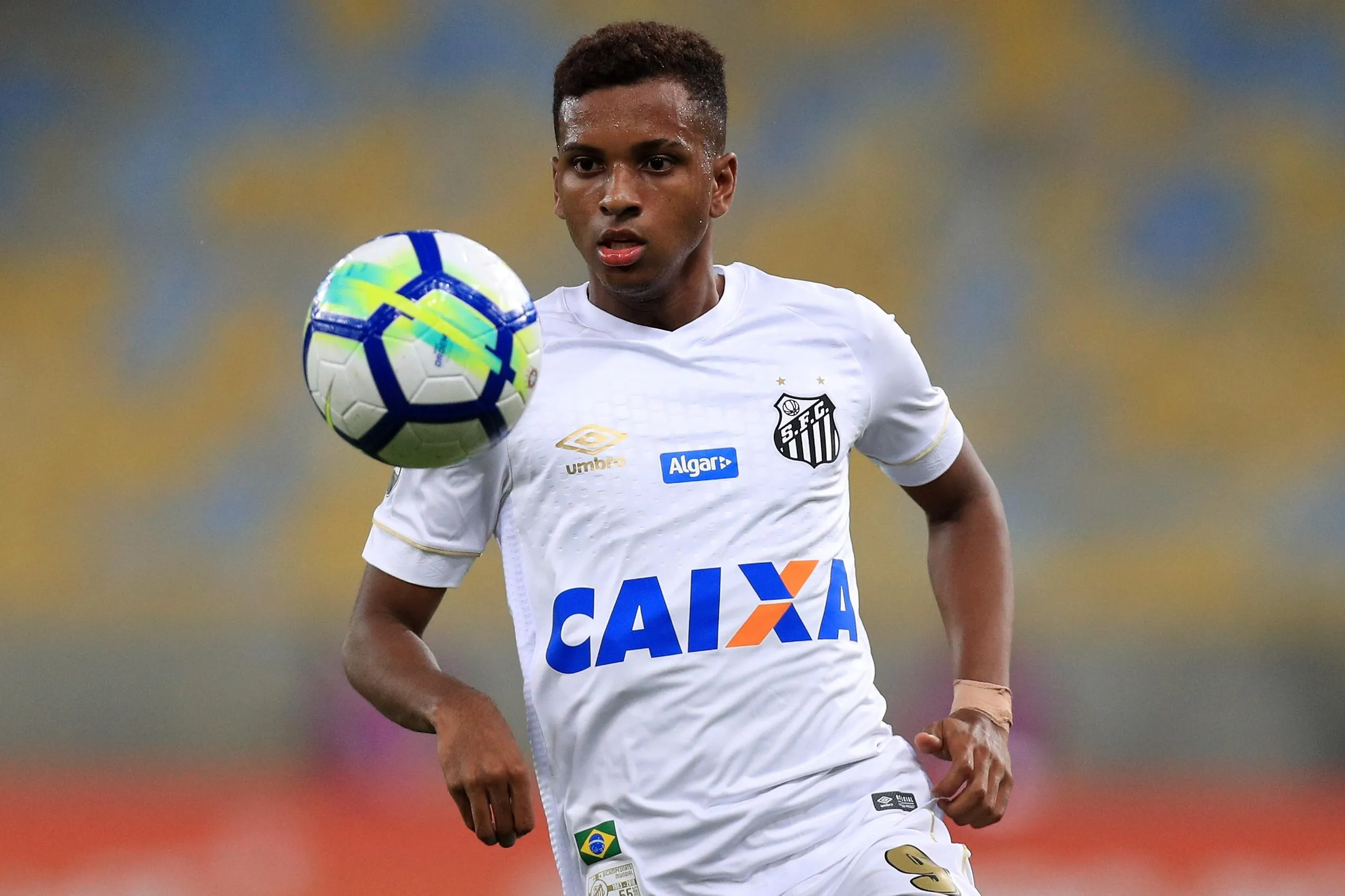 The young playing for Santos against Vasco da Gama in September 2018