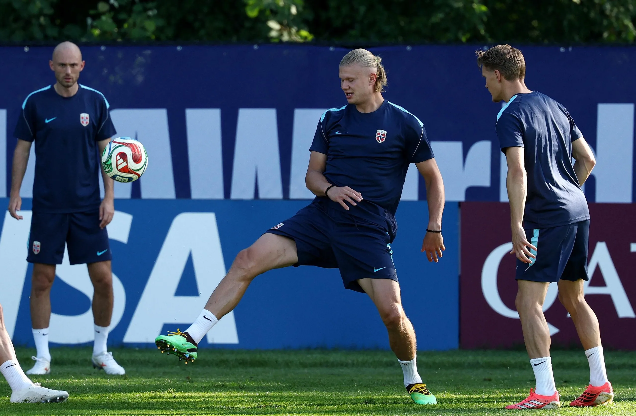 Erling Haaland in training