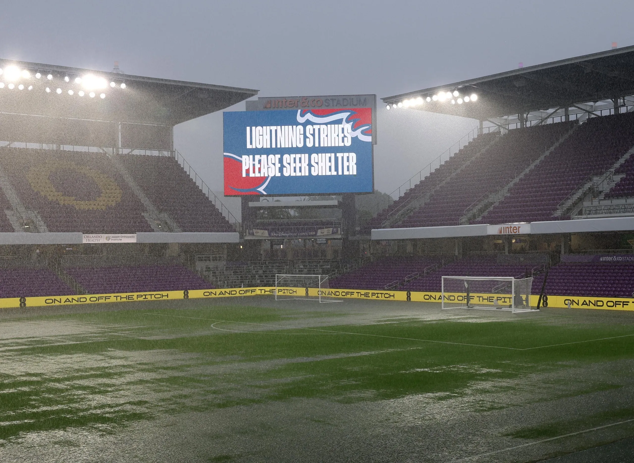 The scene at the Inter&Co Stadium does not look promising.