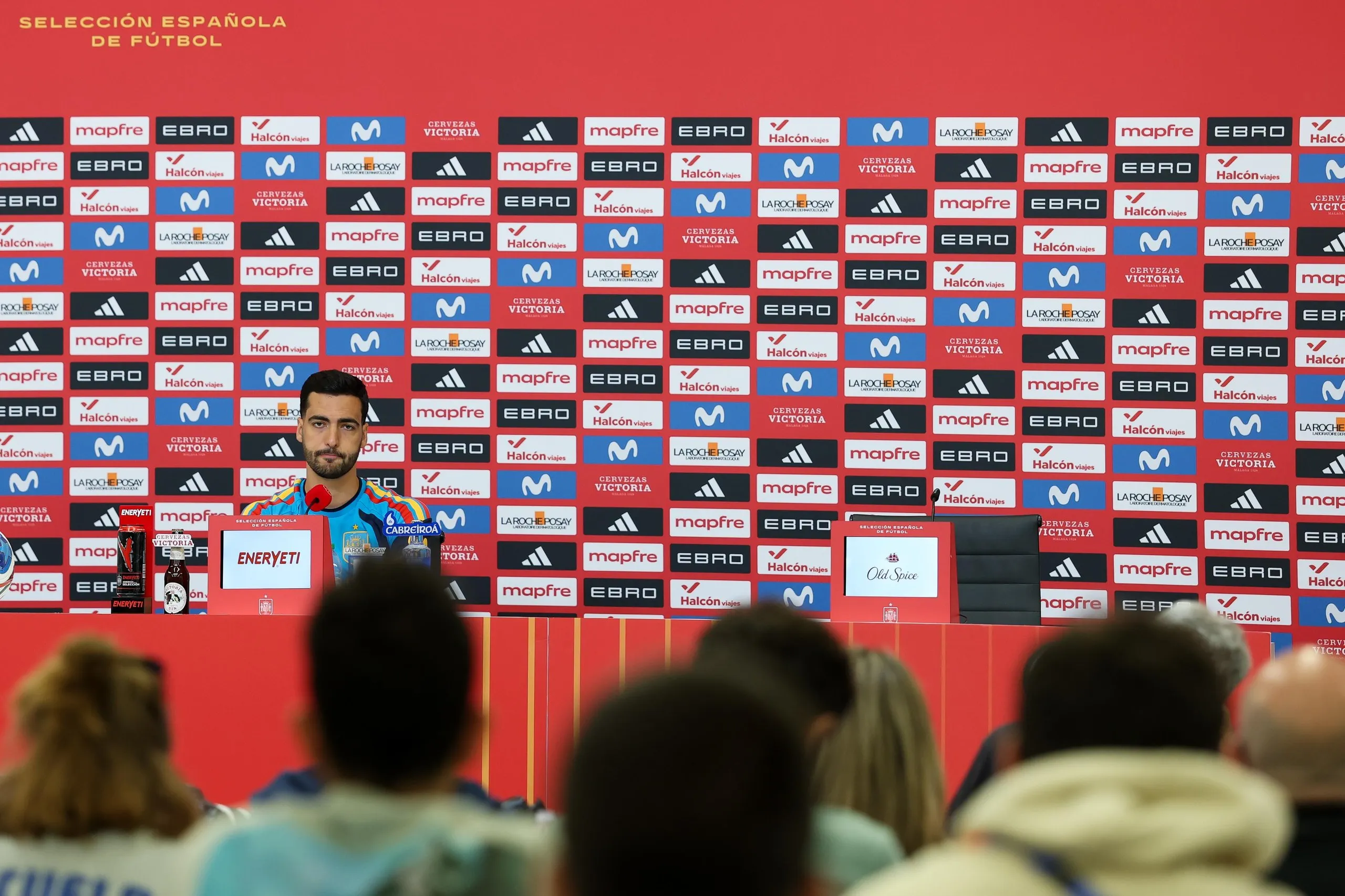 Mikel Merino faces the media in Chattanooga.
