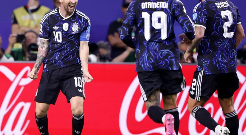 Lionel Messi steps off bench and scores to cap Argentina’s World Cup win over Jordan