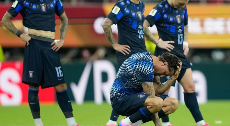 Uruguay slump to shock early World Cup exit after Baena strike sends Spain through