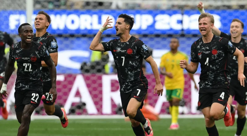 Canada first into last 16 as Stephen Eustáquio scores in stoppage time against South Africa