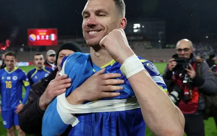 ‘I didn’t think I’d be playing at 40’: Edin Dzeko on defying age to lead his country at the World Cup