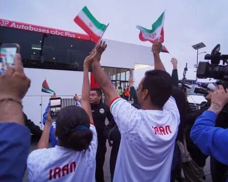 Fans at Tijuana Airport A small group of fans gathers at Tijuana airport to cheer the team