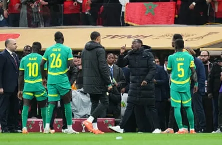 Pape Thaiw gestures to his players Pape Thaiw gestures to his players