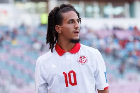 Hannibal Mejbri of Tunisia looks on Hannibal Mejbri of Tunisia looks on