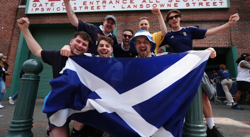 ‘The cops bought me an egg and cheese muffin’: Boston’s love affair with Tartan Army goes on