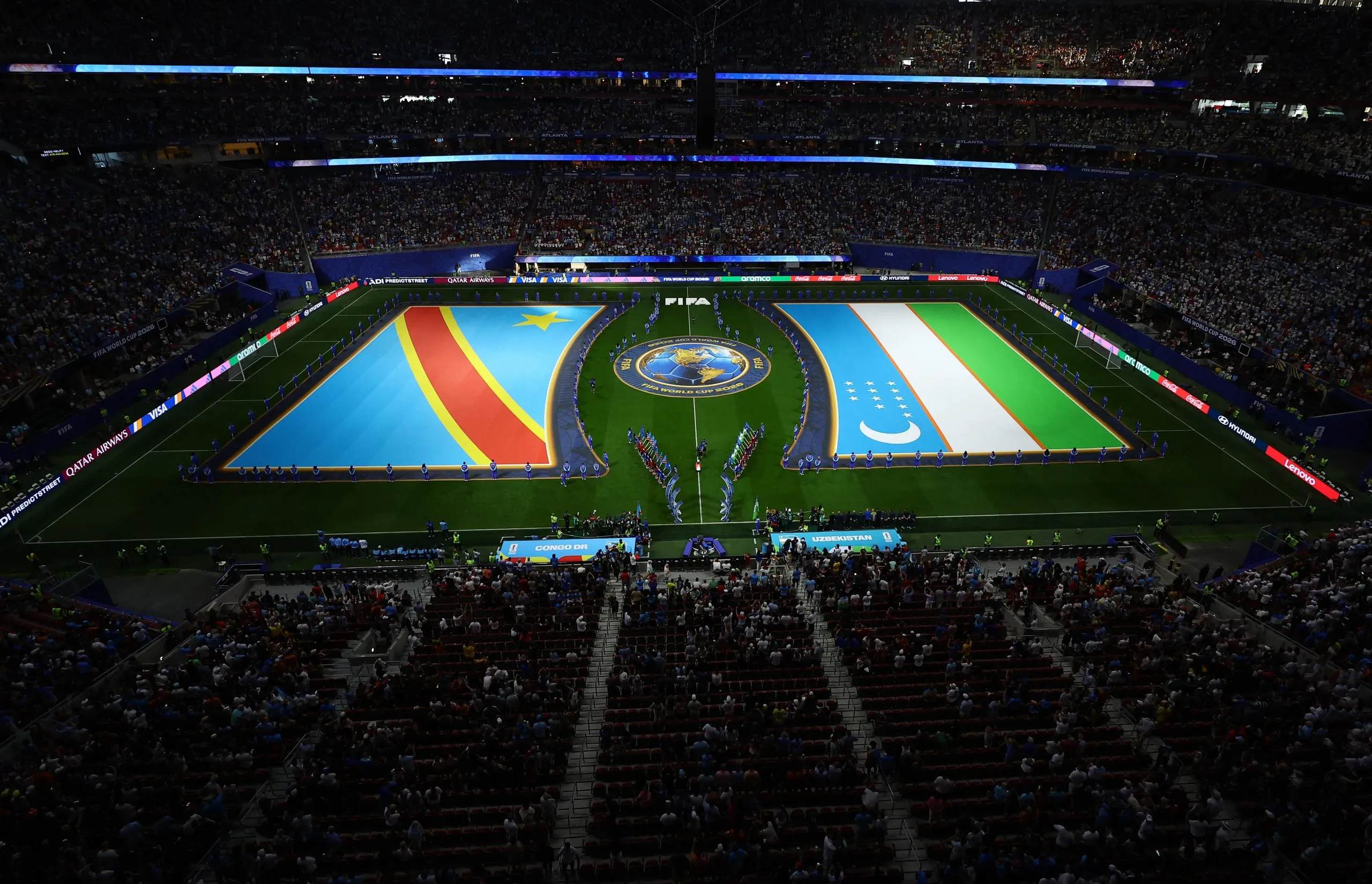 The general view inside the stadium before the match.