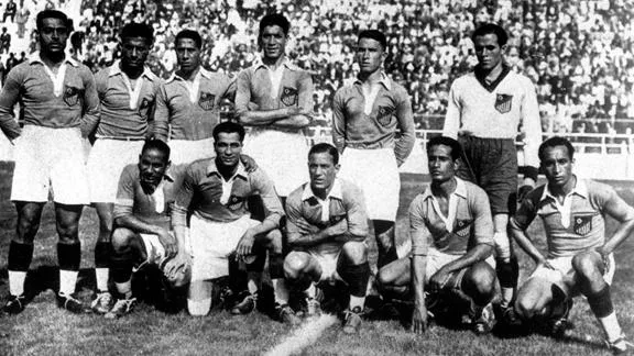 Egypt pictured at the 1934 Fifa World Cup in Italy.