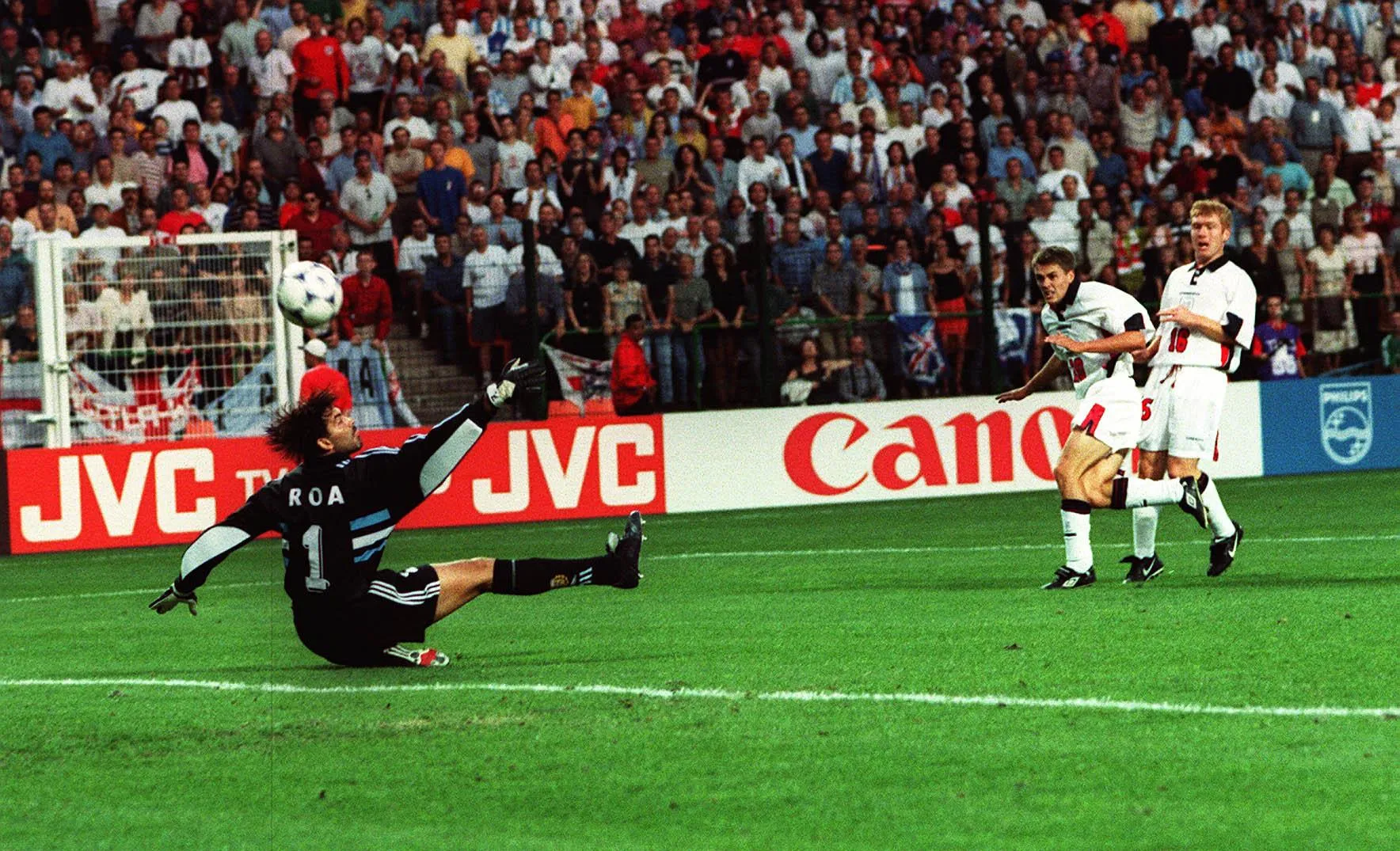 An 18-year-old Michael Owen scores that goal against Argentina in 1998