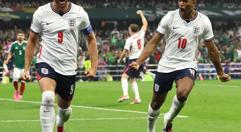England’s 10 men hang on after Kane penalty to beat Mexico in World Cup thriller