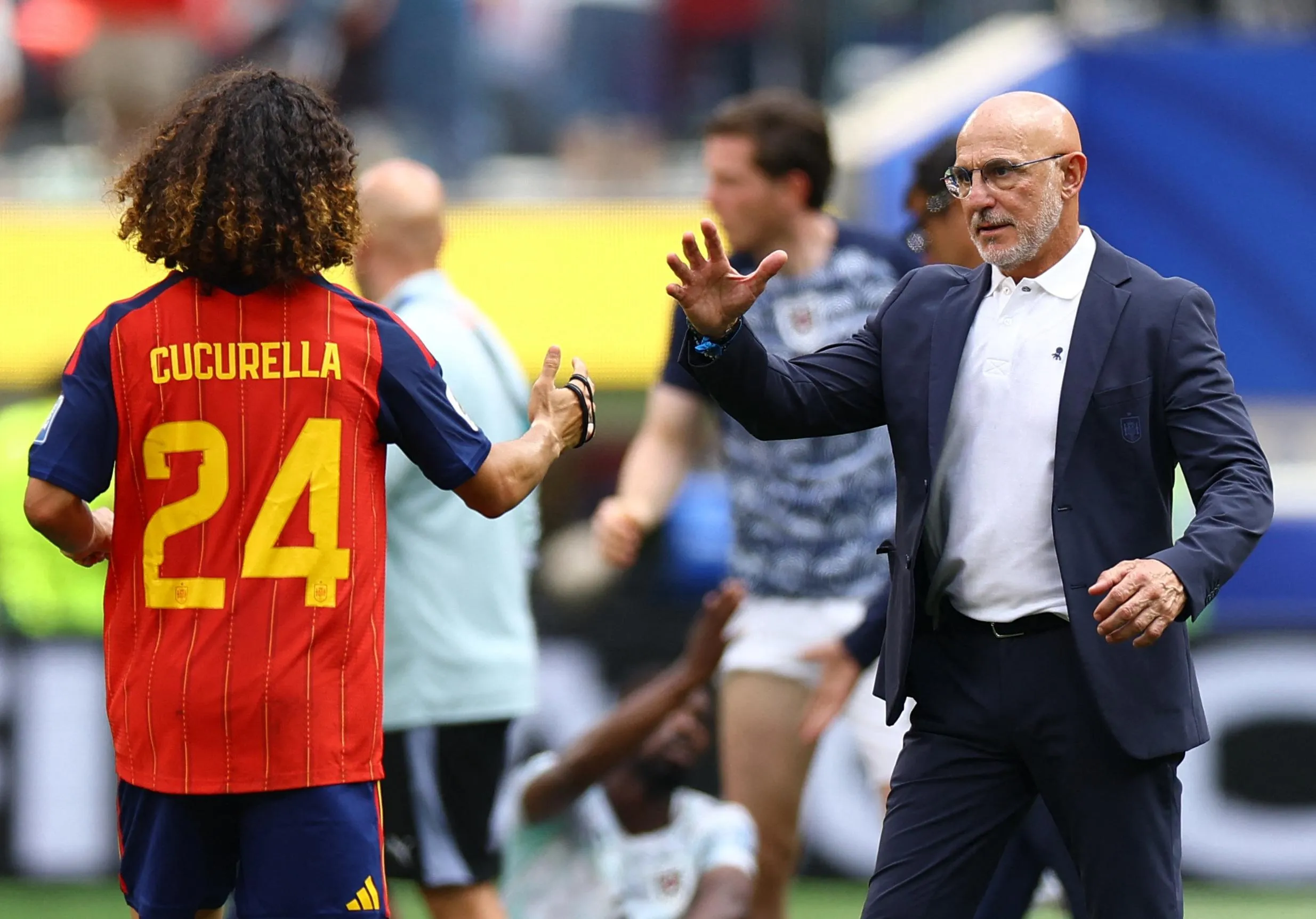 Marc Cucurella and Luis de la Fuente