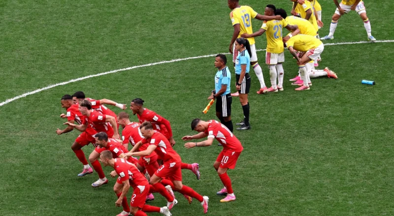Switzerland knock out Colombia on penalties to reach World Cup quarter-finals
