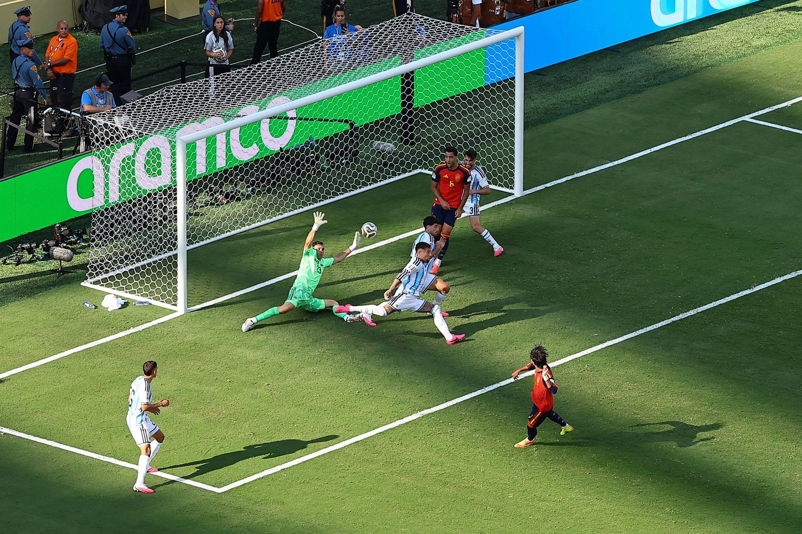Ferran Torres scores for Spain.