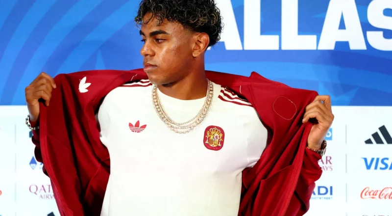 Lamine Yamal enjoys birthday with a kickabout and a show before France World Cup semi-final test
