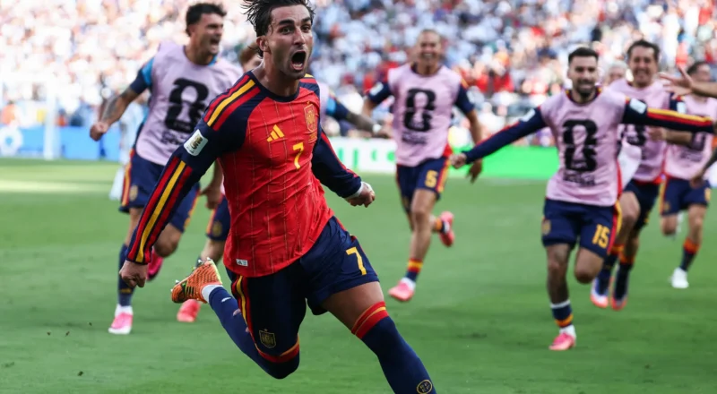 Spain win World Cup after Ferran Torres breaks 10-man Argentina’s resistance