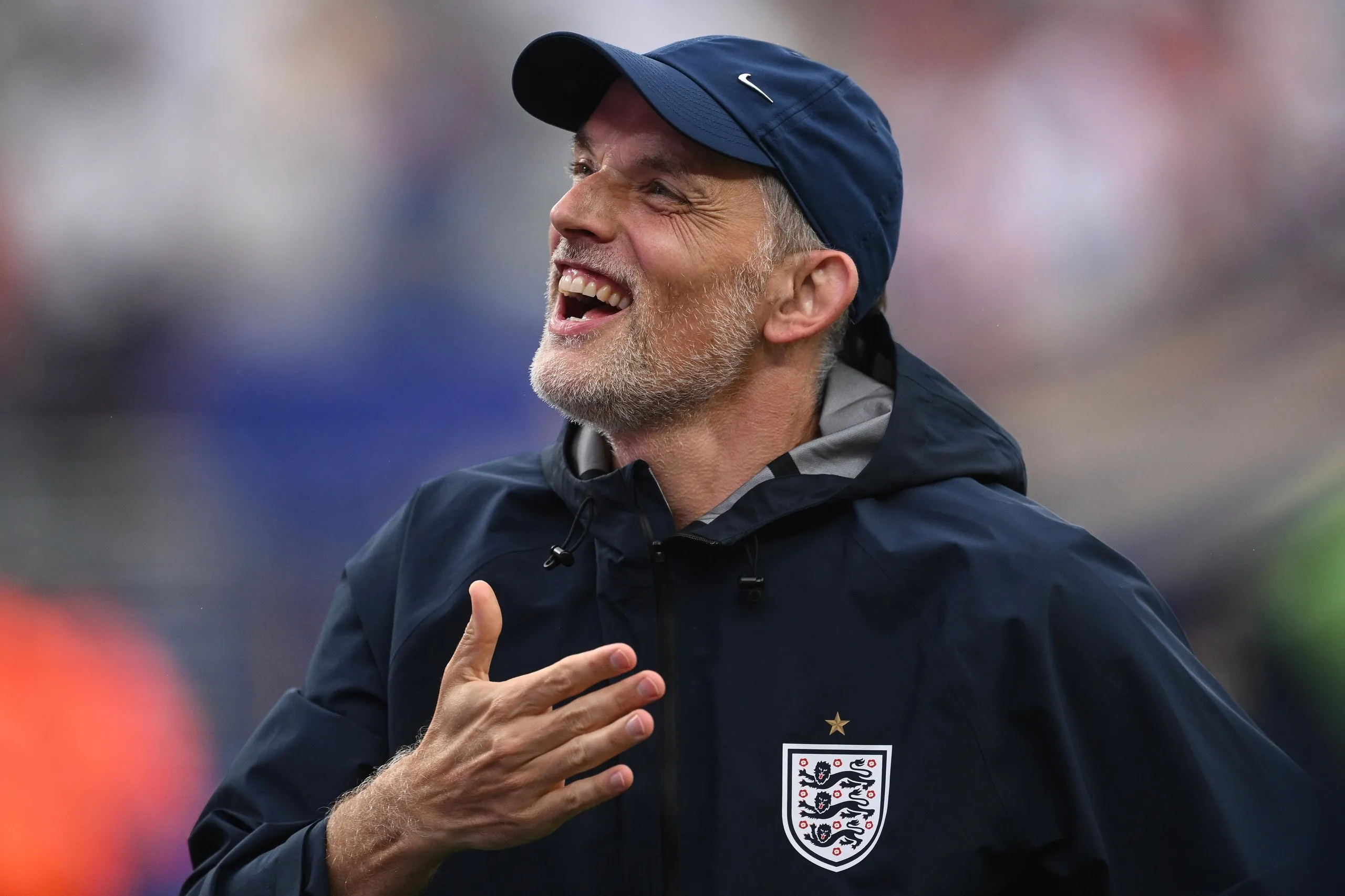 Thomas Tuchel celebrates England’s win